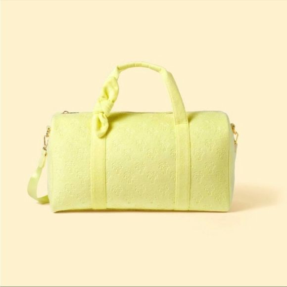 Terry Cloth Embossed Palm Trees Duffle Bag- Stoney Clover Lane X Target Yellow